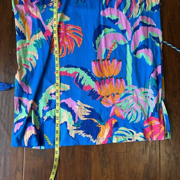 FARM RIO Painted Jungle T-Shirt Dress Multicolor Sleeveless Tropical - Picture 11 of 11